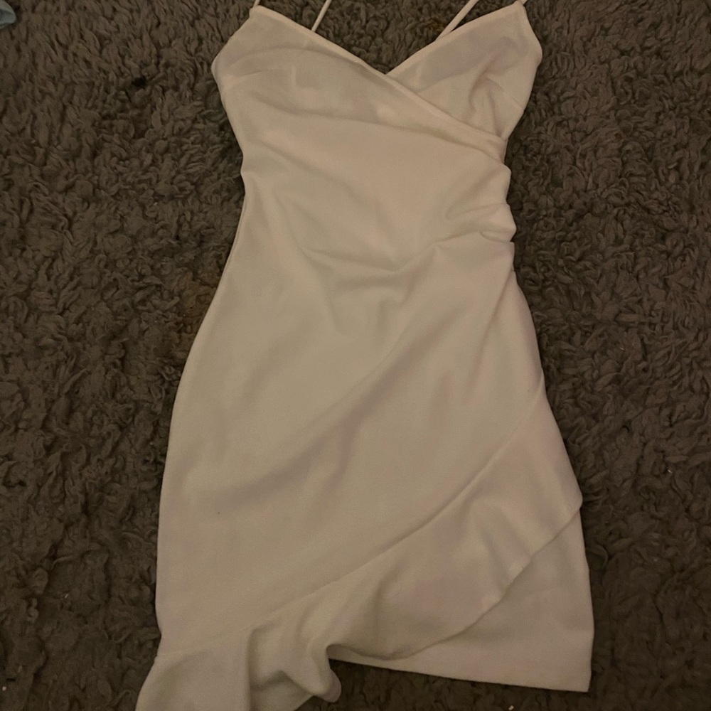 White mini dress